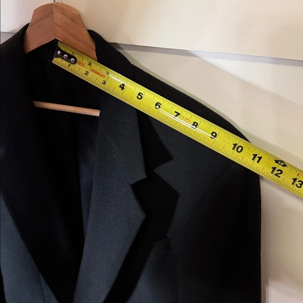 Vintage Men’s Oscar de la Renta Wool Sports Coat Suit Jacket Black Gold Size XL